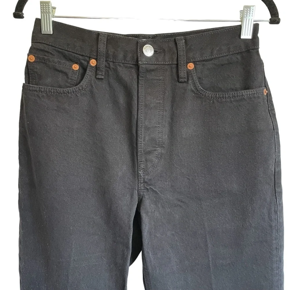 Re/Done High‎ Rise Bootcut Jean Black Size 26 NWOT
